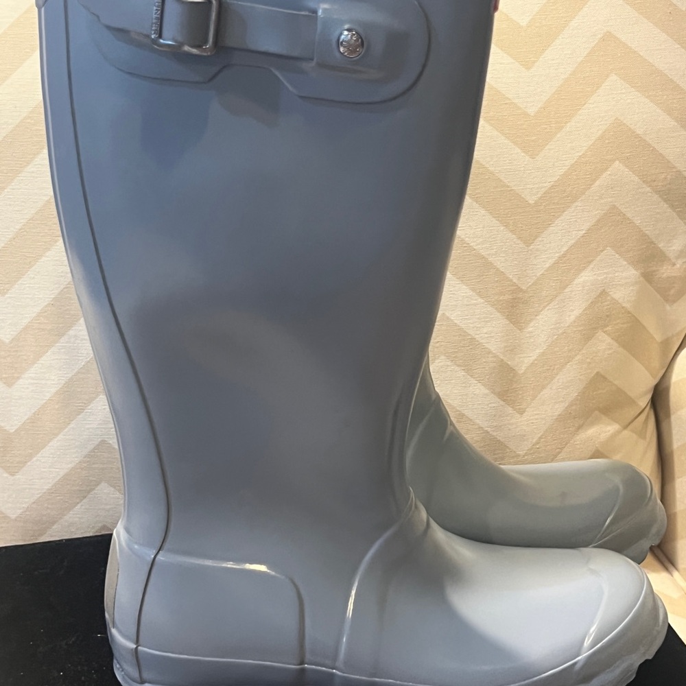 Hunter Kids Gray Rain Boots